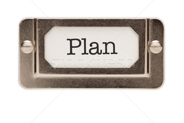Plan File Drawer Label Stock photo © feverpitch