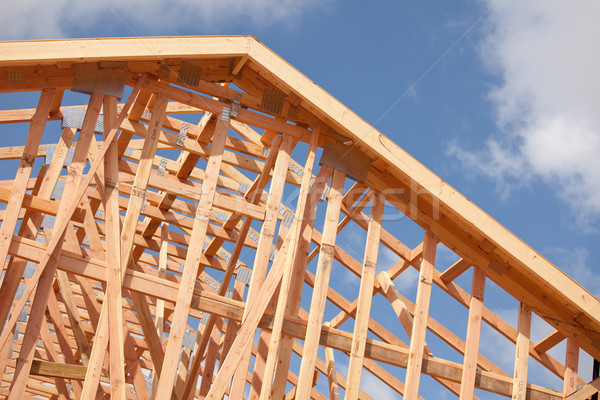Abstract Home Construction Site Stock photo © feverpitch