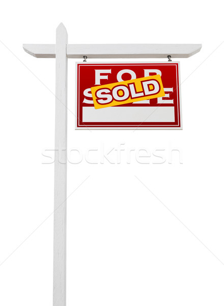 Vendido venta inmobiliario signo Foto stock © feverpitch