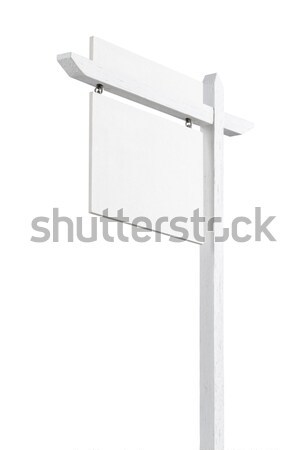 Blank Real Estate Sign with Upper Placard Ready For Your Own Tex Stock photo © feverpitch