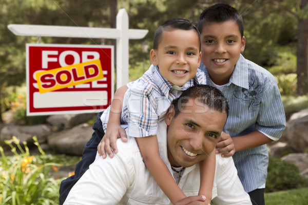 Stockfoto: Latino · vader · uitverkocht · onroerend · teken · home