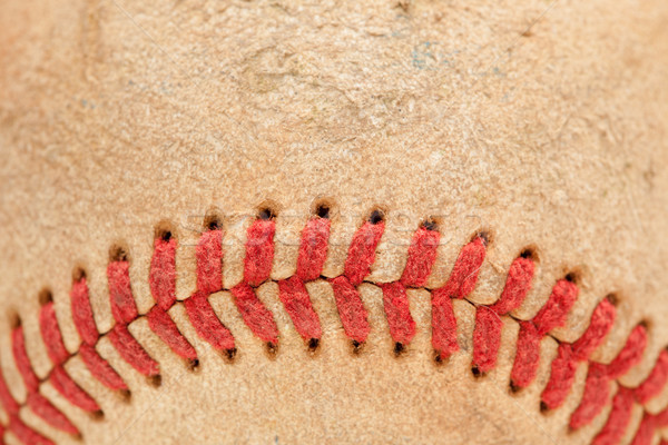 Zdjęcia stock: Makro · szczegół · baseball · streszczenie · skóry