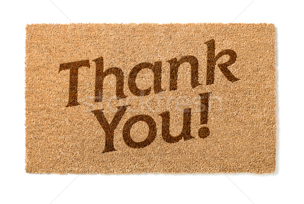 Thank You Welcome Mat On White Stock photo © feverpitch