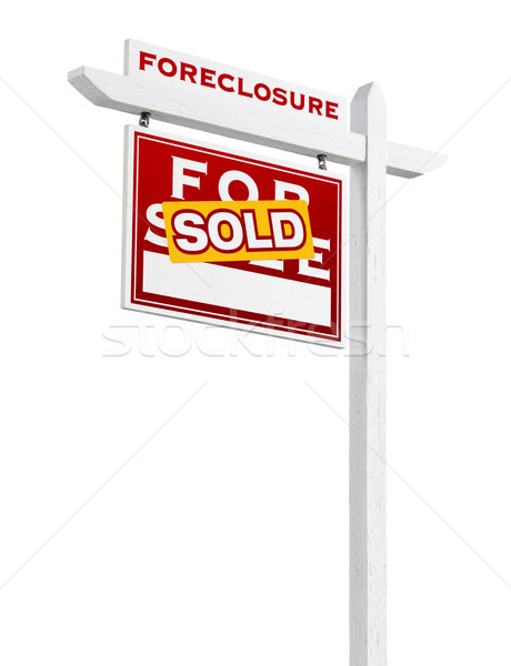 Szemben zálogjog érvényesítése eladva vásár ingatlan felirat Stock fotó © feverpitch