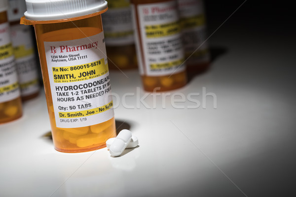 Hydrocodone Pills and Prescription Bottles with Non Proprietary  Stock photo © feverpitch
