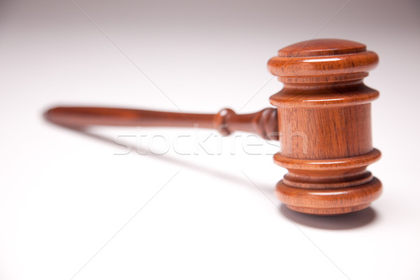 Stock photo: Gavel on Gradated Background