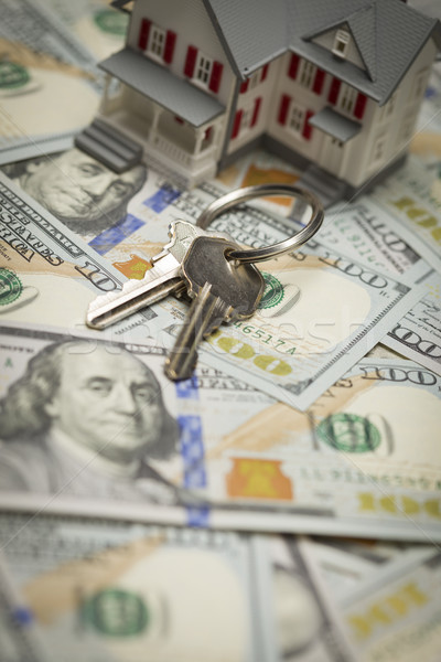 House and Keys on Newly Designed One Hundred Dollar Bills Stock photo © feverpitch