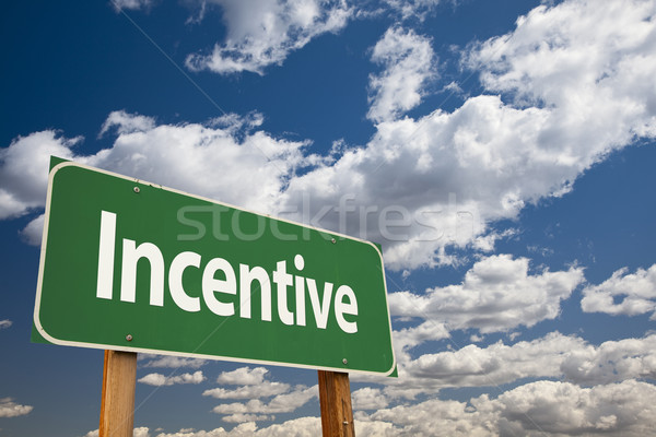 Incentive Green Road Sign Stock photo © feverpitch