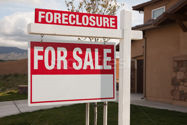 Foreclosure For Sale Real Estate Sign Stock photo © feverpitch