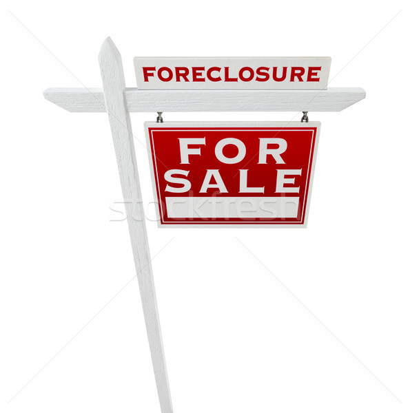 Richtig Zwangsvollstreckung verkauft Verkauf Immobilien Stock foto © feverpitch