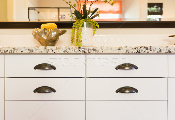 Classic Bathroom Granite Counter Top and Drawers Abstract Stock photo © feverpitch
