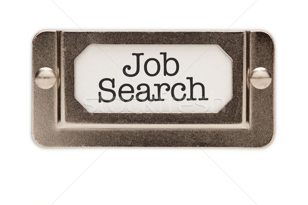 Job Search File Drawer Label Stock photo © feverpitch