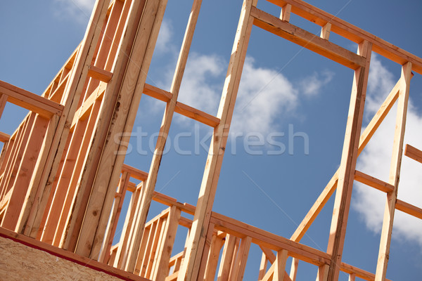 Abstract Home Construction Site Stock photo © feverpitch