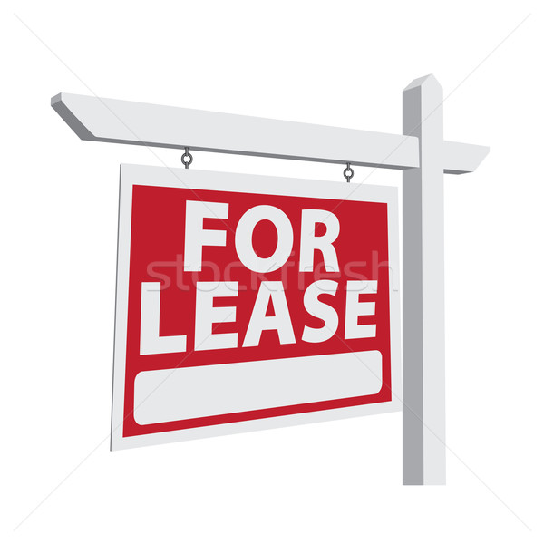 For Lease Vector Real Estate Sign Stock photo © feverpitch