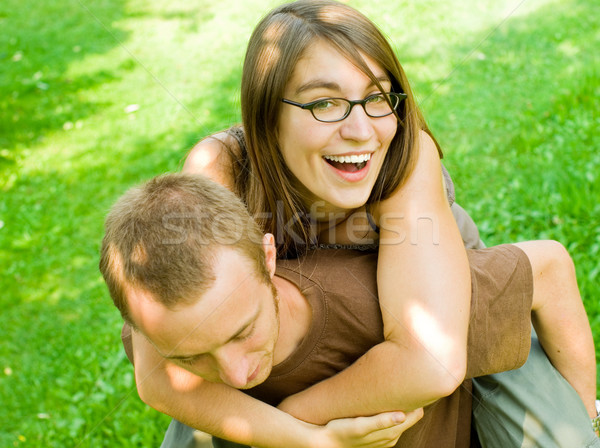 couple having fun Stock photo © filmstroem