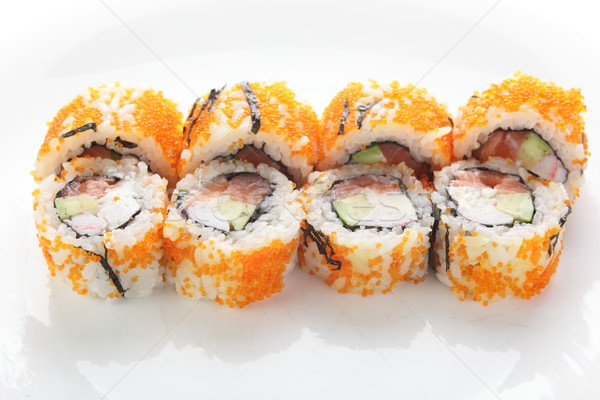 Saboroso asiático sushi branco fresco formiga Foto stock © fiphoto