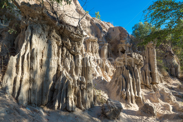 Canyon in Mui Ne with cloudless sky, Vietnam Stock photo © fisfra