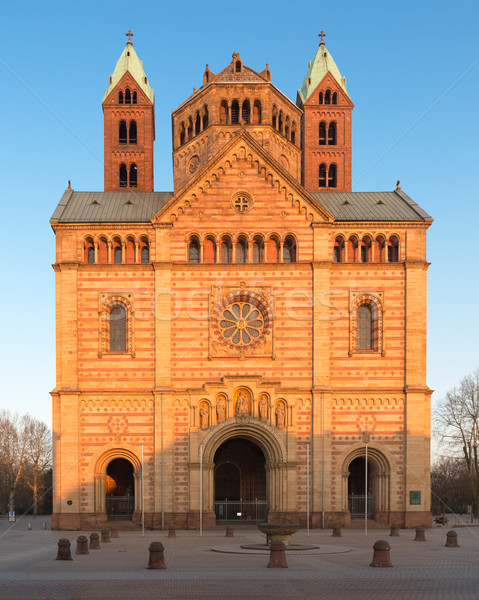 Speyer Cathedral with blue sky, Germany Stock photo © fisfra