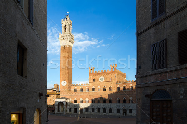 Piazza del Campo with Palazzo Pubblico, Siena, Italy  Stock photo © fisfra