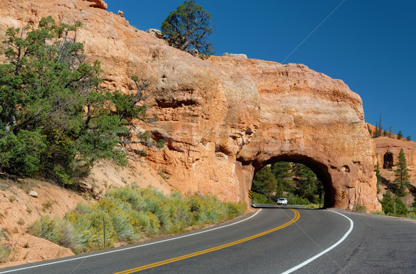 Winding Road at Red Canyon (close to Bryce Canyon National Park), Utah, USA Stock photo © fisfra