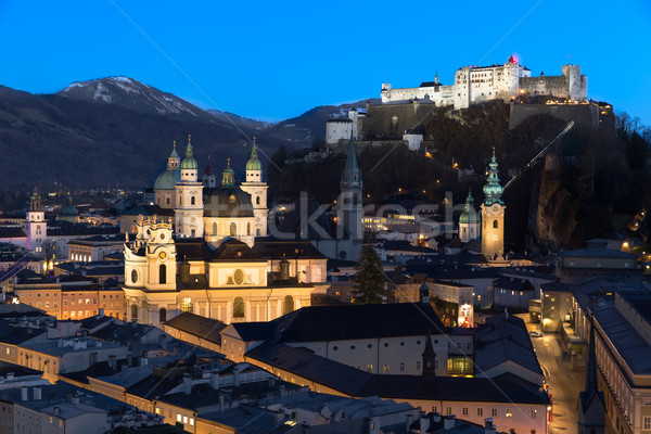Panoramę wygaśnięcia Austria budynku ulicy kościoła Zdjęcia stock © fisfra