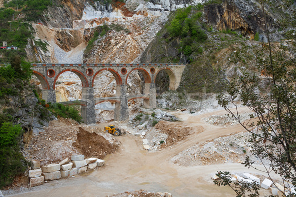 Marble quarry (Ponti di Vara) near Carrara, Tuscany, Italy Stock photo © fisfra