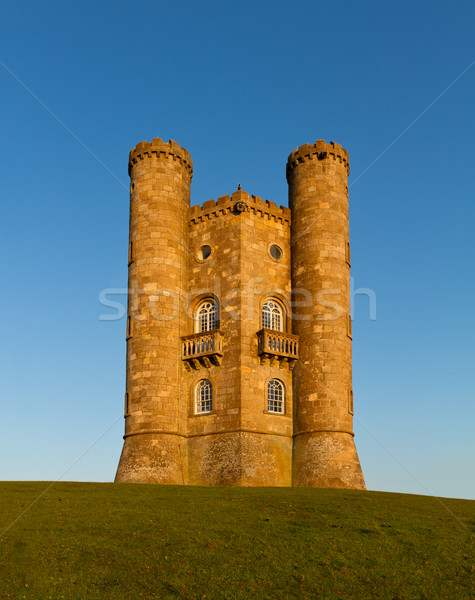 Broadway Tower before sunset, Cotswolds, UK Stock photo © fisfra