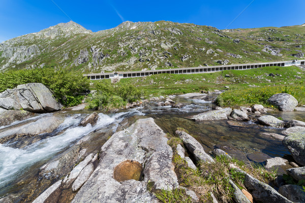 Historic Gotthard pass road, Alps, Switzerland Stock photo © fisfra