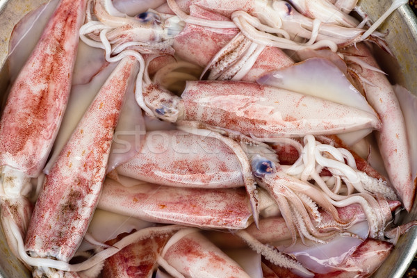 Freshly caught cuttlefish in Saigon, Vietnam Stock photo © fisfra