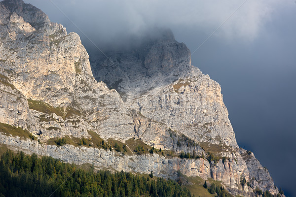 Rock face in Dolomites, Alps, Italy Stock photo © fisfra