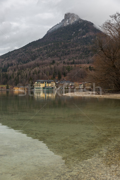 Reflection in Fuschlsee, Salzkammergut, Austria Stock photo © fisfra