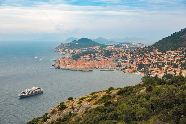 Stadt Dubrovnik Meer Kroatien Natur Stock foto © fisfra