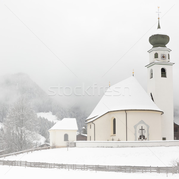 Chapel in Tyrol at wintertime, Wildschönau, Alps, Austria Stock photo © fisfra