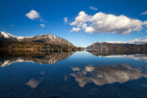 Reflection in Walchensee, German Alps, Bavaria, Germany Stock photo © fisfra