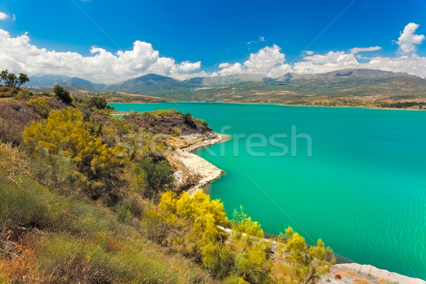 Lake Vinuela at a sunny day, Andalusia, Spain Stock photo © fisfra