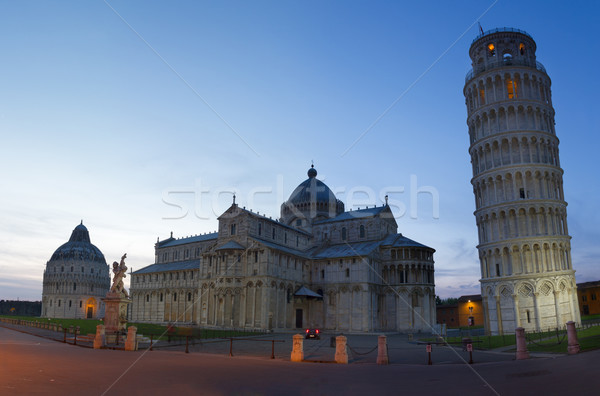 Piazza dei Miracoli at dusk, Pisa, Tuscany, Italy Stock photo © fisfra