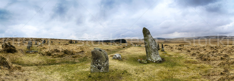 Scorhill Stone Circle on Dartmoor Stock photo © flotsom