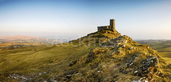 Brentor Church on Dartmoor in Devon Stock photo © flotsom