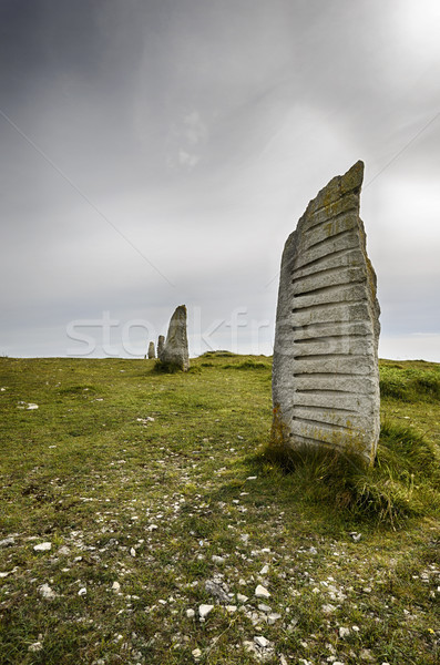 Standing Stones at Tout Quarry Stock photo © flotsom