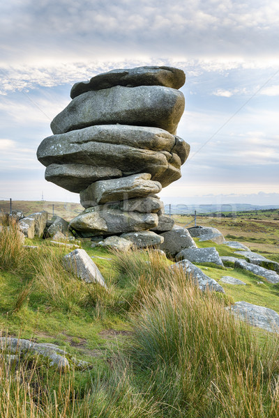Tájkép kék utazás kövek kövek Anglia Stock fotó © flotsom