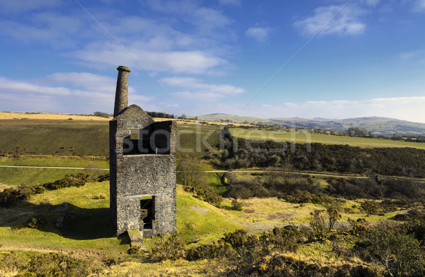 The ruins of Wheal Betsy Engine House in Devon Stock photo © flotsom