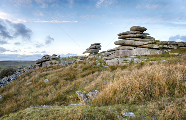 Dusk at Stowes Hill Stock photo © flotsom