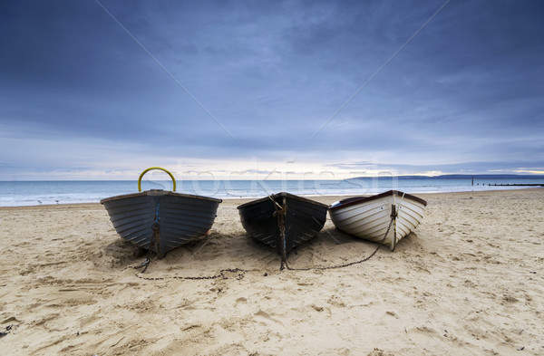 Fishing Boats on Bournemouth Beach Stock photo © flotsom