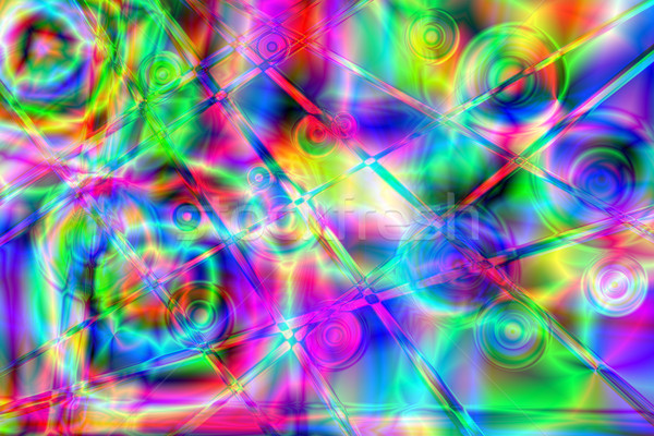 Psychedelic kolorowy streszczenie sztuki wzór środowisk Zdjęcia stock © fogen
