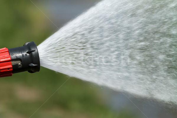 Stock photo: stream of water from a fire hose