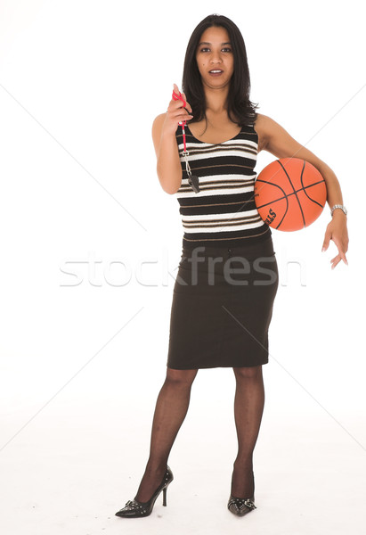 Africaine femme d'affaires bureau noir [[stock_photo]] © Forgiss