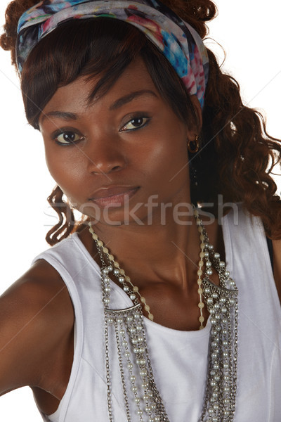 黒 アフリカ 女性 小さな 成人 カジュアル ストックフォト © Forgiss