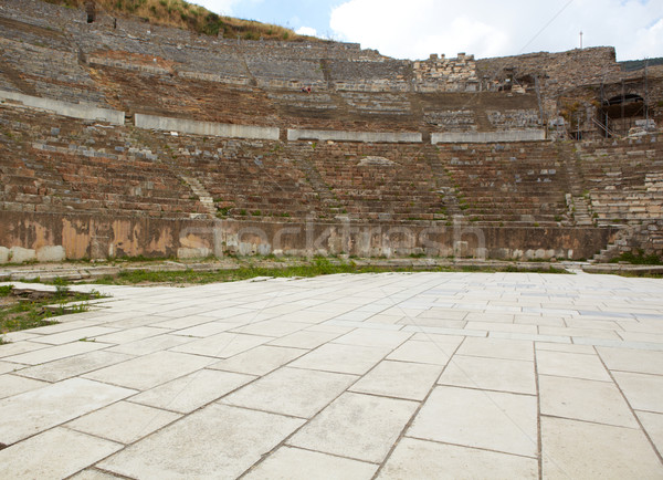 Türkei groß Amphitheater Stadt modernen Tag Stock foto © Forgiss