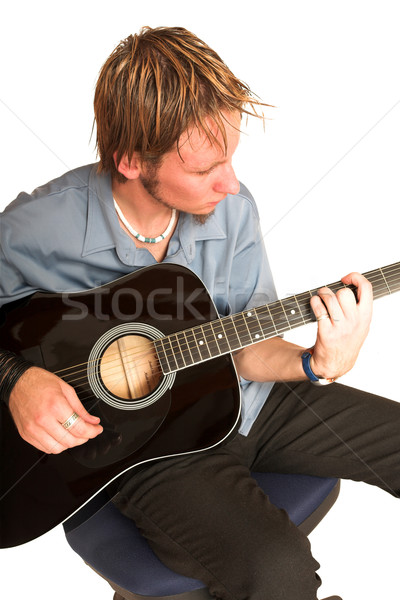 若い男 ギター 音楽 プロ 喜び 男性 ストックフォト © Forgiss