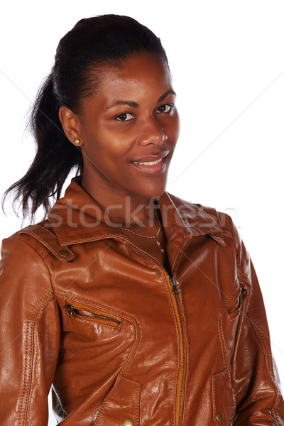 Gyönyörű afrikai nő fekete fiatal felnőtt barna Stock fotó © Forgiss